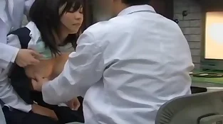 Japan college boob check-up gynecology medic