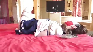 Tapegagged Chinese College girl