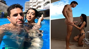 ARGENTINIAN Tramp is Picked Up From The Swimming Pool and Banged in her Motel Apartment