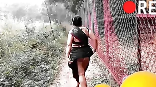 Tanya Indian model ambling inwards forest flashing her fat ass.