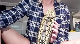 Siswet is a Super hot Stellar Blondie just Barely legal but already a Real Slut, Ravaging her Fuckholes with monster penises and throating meatpipes in g