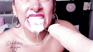 Good Deep Mouth WITH A Pile OF GAG AND Wad ON MY FACE AND Mouth BY COLOMBIAN Cam STORMIHART